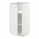 METOD Base cabinet with shelves, white/Stensund white, 40x41x80 cm