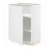 METOD Base cabinet with shelves, white/Stensund white, 60x41x80 cm