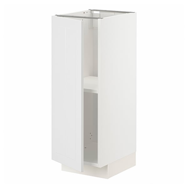 METOD Base cabinet with shelves, white/Stensund white, 30x41x80 cm