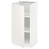 METOD Base cabinet with shelves, white/Veddinge white, 40x41x80 cm
