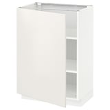 METOD Base cabinet with shelves, white/Veddinge white, 60x41x80 cm