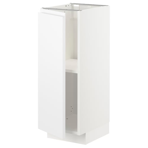 METOD white cabinet, modern, square, minimalist design, adjustable shelves.