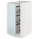Option: METOD Base cabinet with wire baskets, white/Kallarp light grey-blue, 40x60x80 cm