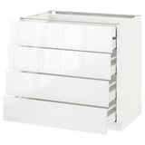 METOD Base cb 4 frnts/2 low/3 md drwrs, white Maximera/Ringhult white, 90x60x80 cm