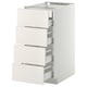 METOD Base cb 4 frnts/2 low/3 md drwrs, white Maximera/Veddinge white, 40x60x80 cm