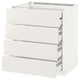 METOD Base cb 4 frnts/2 low/3 md drwrs, white Maximera/Veddinge white, 75x60x80 cm