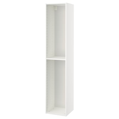 METOD High cabinet frame, white, 40x41x200 cm