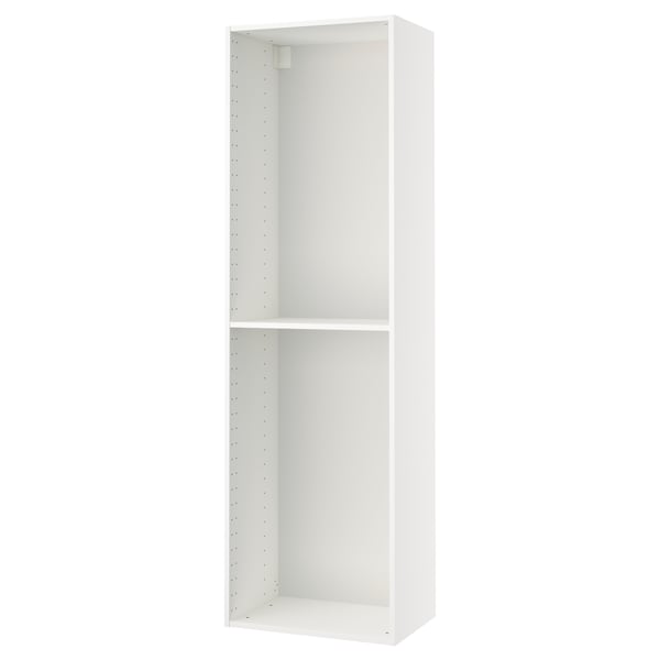 METOD white kitchen cabinet with single shelf, adjustable height, and sturdy melamine construction.