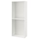 METOD kitchen cabinet, white, rectangular, two shelves, melamine finish.