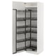 Option: METOD High cabinet with pull-out larder, white/Ringhult white, 60x60x200 cm