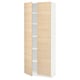 Option: METOD High cabinet with shelves/2 doors, white/Askersund light ash effect, 80x41x200 cm