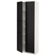 METOD High cabinet with shelves/2 doors, white/Lerhyttan black stained, 80x41x200 cm