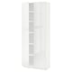 METOD High cabinet with shelves/2 doors, white/Ringhult white, 80x41x200 cm