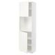 METOD High cabinet with shelves/2 doors, white/Vallstena white, 60x41x200 cm