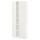 METOD High cabinet with shelves/2 doors, white/Veddinge white, 80x41x200 cm