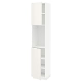METOD High cabinet with shelves/2 doors, white/Veddinge white, 40x41x200 cm