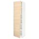 METOD High cabinet with shelves/3 doors, white/Askersund light ash effect, 60x60x220 cm