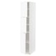METOD High cabinet with shelves/3 doors, white Enköping/white wood effect, 40x60x200 cm
