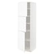 METOD High cabinet with shelves/3 doors, white Enköping/white wood effect, 60x60x200 cm