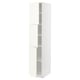 METOD High cabinet with shelves/3 doors, white/Vallstena white, 40x60x200 cm