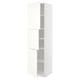 METOD High cabinet with shelves/3 doors, white/Vallstena white, 60x60x220 cm