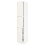 METOD High cabinet with shelves/3 doors, white/Veddinge white, 40x60x220 cm
