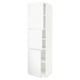 METOD High cabinet with shelves/3 doors, white/Voxtorp matt white, 60x60x220 cm