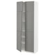 METOD High cabinet with shelves/4 doors, white/Bodbyn grey, 80x41x200 cm
