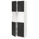 METOD High cabinet with shelves/4 doors, white/Nickebo matt anthracite, 80x41x200 cm
