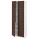 METOD High cabinet with shelves/4 doors, white/Sinarp brown, 80x41x200 cm