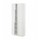 METOD High cabinet with shelves/4 doors, white/Stensund white, 80x41x200 cm
