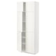 METOD High cabinet with shelves/4 doors, white/Vallstena white, 80x41x200 cm