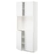 METOD High cabinet with shelves/4 doors, white/Voxtorp high-gloss/white, 80x41x200 cm