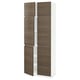 METOD High cabinet with shelves/4 doors, white/Voxtorp walnut effect, 80x41x200 cm