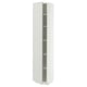 METOD High cabinet with shelves, white/Aspudden light grey, 40x41x200 cm