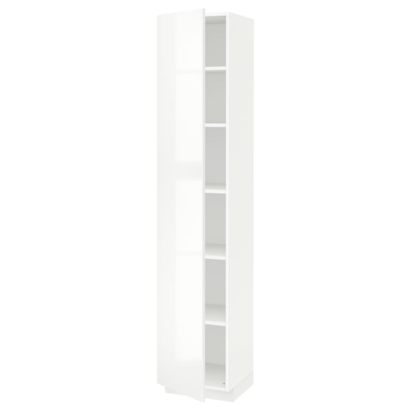 METOD High cabinet with shelves, white/Ringhult white, 40x41x200 cm