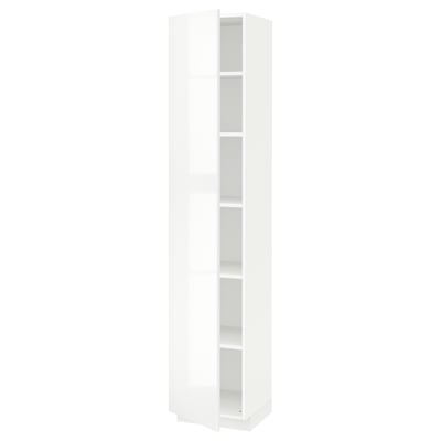 METOD High cabinet with shelves, white/Ringhult white, 40x41x200 cm