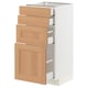 METOD / MAXIMERA Base cab 4 frnts/4 drawers, white/Vedhamn oak, 40x41x80 cm