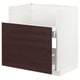 METOD / MAXIMERA Base cab f TALLSJÖN sink, white Askersund/dark brown ash effect, 80x60 cm