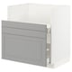 Option: METOD / MAXIMERA Base cab f TALLSJÖN sink, white/Bodbyn grey, 80x60 cm