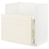 METOD / MAXIMERA Base cab f TALLSJÖN sink, white/Bodbyn off-white, 80x60 cm