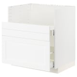 METOD / MAXIMERA Base cab f TALLSJÖN sink, white Enköping/white wood effect, 80x60 cm