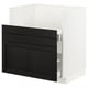 METOD / MAXIMERA Base cab f TALLSJÖN sink, white/Lerhyttan black stained, 80x60 cm