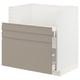 METOD / MAXIMERA Base cab f TALLSJÖN sink, white/Upplöv matt dark beige, 80x60 cm