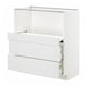 METOD / MAXIMERA Base cab w pull-out shelf/2 drawers, white/Stensund white, 80x41x80 cm