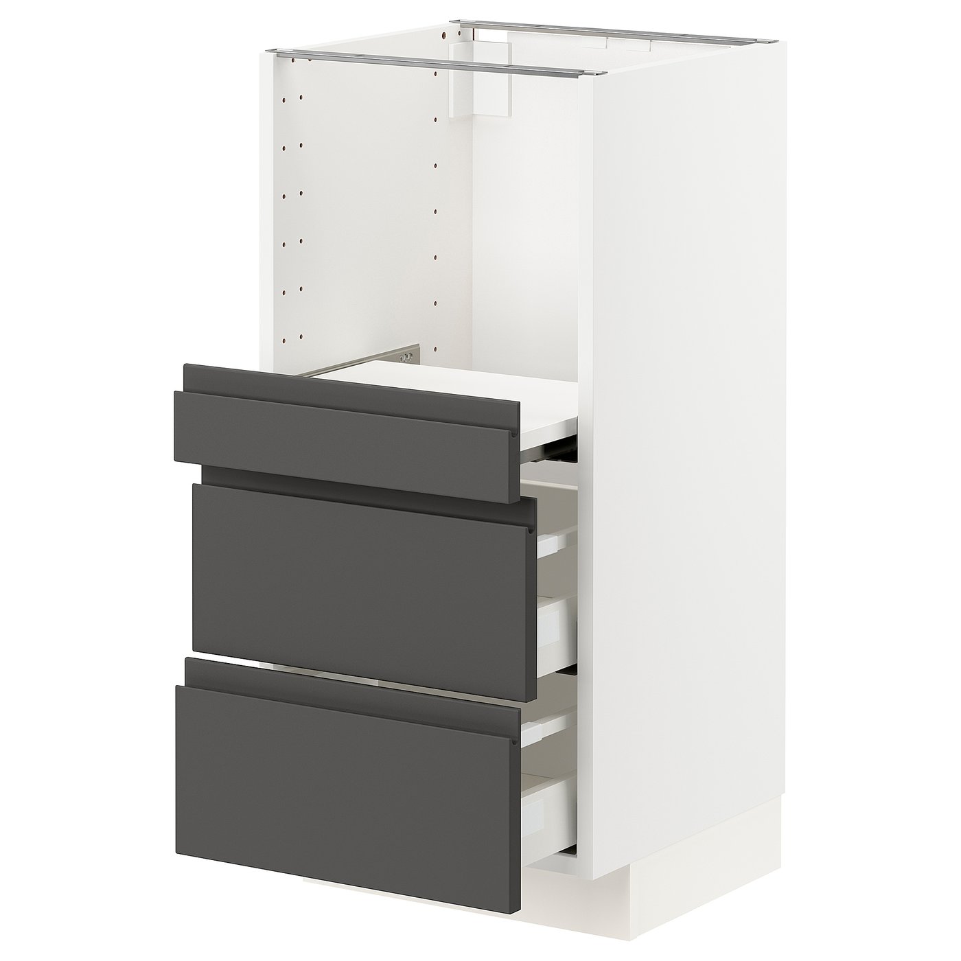 METOD / MAXIMERA Base cab w pull-out shelf/2 drawers ...