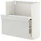 METOD / MAXIMERA Base cab w pull-out shelf/drawer, white/Aspudden light grey, 80x41x80 cm