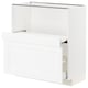 METOD / MAXIMERA Base cab w pull-out shelf/drawer, white Enköping/white wood effect, 80x41x80 cm
