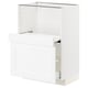 METOD / MAXIMERA Base cab w pull-out shelf/drawer, white Enköping/white wood effect, 60x41x80 cm