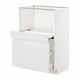 METOD / MAXIMERA Base cab w pull-out shelf/drawer, white/Stensund white, 60x41x80 cm